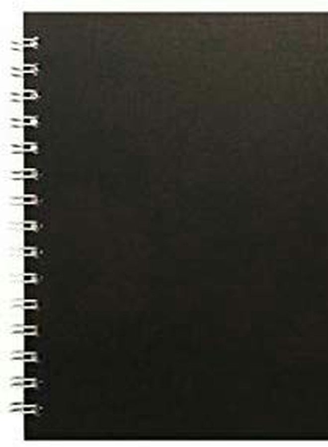 إمبرينت دفتر قصاصات أسود حلزوني من إمبرينت، مقاس A5 (تقريبًا)، مُجلّد عموديًا، يحتوي على 35 ورقة سوداء - Image 4