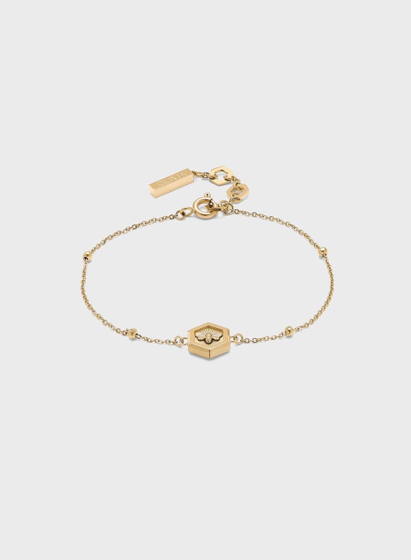 اوليفيا بورتون سوار مزين برسمة بجعة وسلسلة براقة كريستال - Image 1