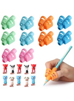 Mr. Pen Pencil Grips For Kids Handwriting 20 Pcs (10 Finger Grips+10 Clips) Pencil Grips Pencil Grips For Kids Pencil Holder For Kids Pencil Grippers Finger Grips For Pencils Pen Grip  - Image 1