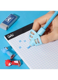Mr. Pen Pencil Grips For Kids Handwriting 20 Pcs (10 Finger Grips+10 Clips) Pencil Grips Pencil Grips For Kids Pencil Holder For Kids Pencil Grippers Finger Grips For Pencils Pen Grip  - Image 4