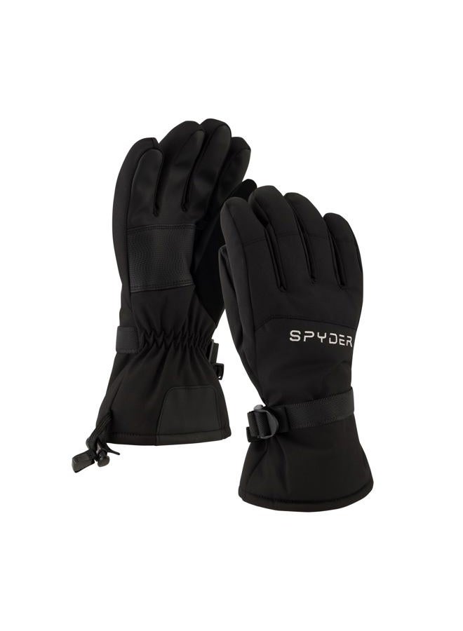 Spyder Mens Insulated Winter Snow Gloves, Black, M - Image 1