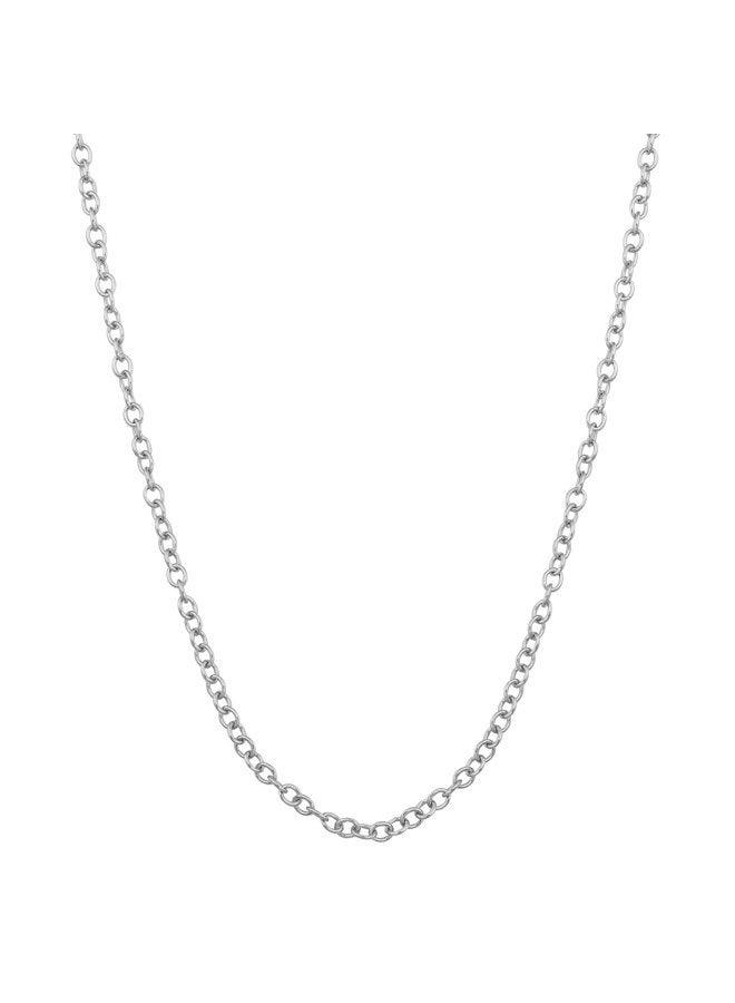 Kooljewelry Sterling Silver Jewellery Necklace, 1 mm Adjustable Length Open Cable Chain (22 inch max Length) - Image 1