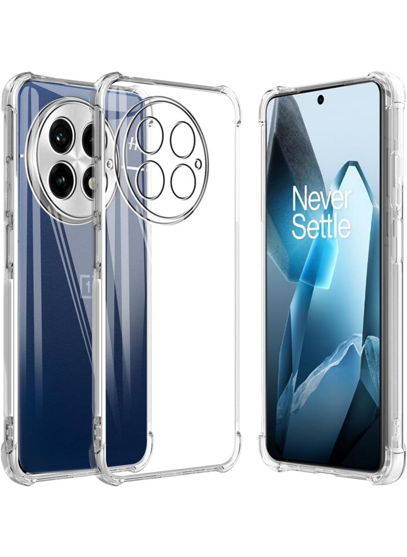 Generic Case for OnePlus 13, Clear Phone Case with Reinforced Corners Camera Protection Bumper Slim Fit Shockproof Flexible TPU Case for OnePlus 13  - Image 1