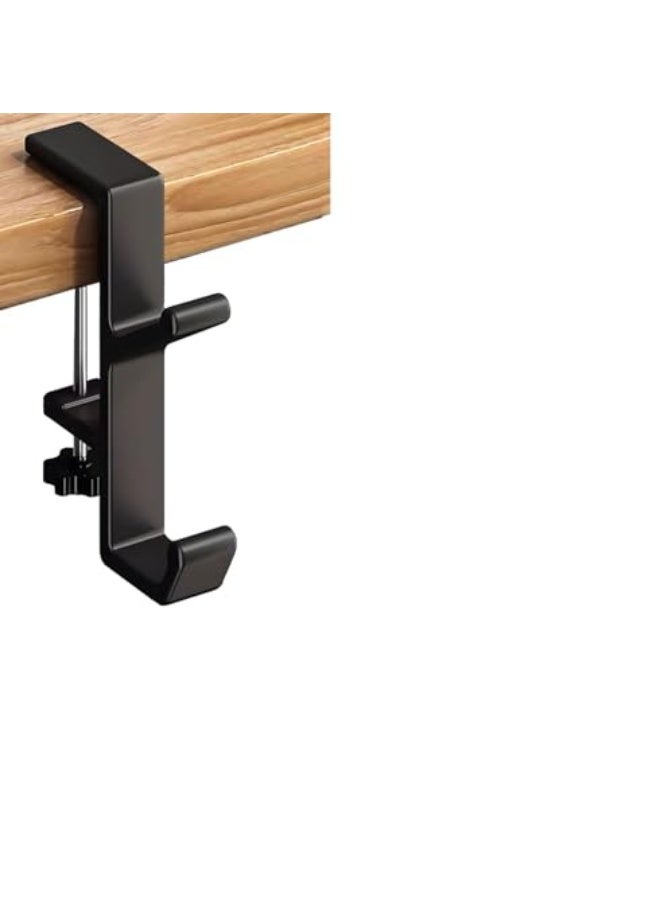 حامل سماعات الأذن وحامل للعبة لتجهيز مكتب الألعاب، ملحقات للألعاب وللكمبيوتر لغرفة الألعاب (أسود) - Image 1