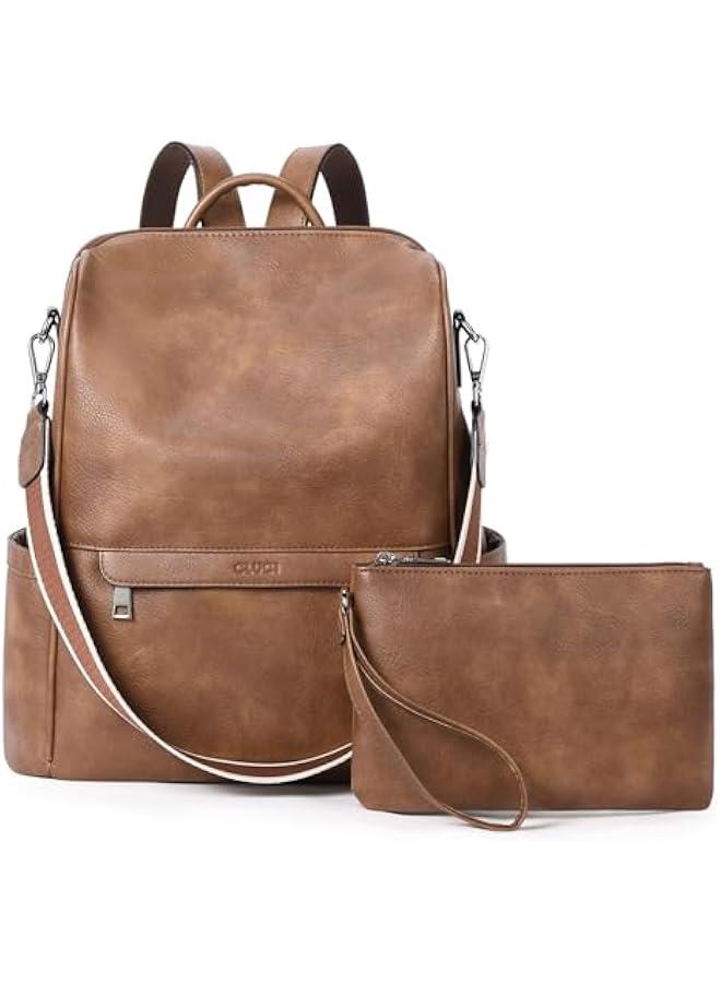 Arabest Womens Backpack Purse Leather Anti-theft Large Fashion Designer Travel Bag Ladies Shoulder Bags - Image 1