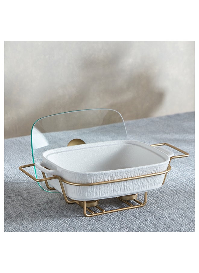 Home Box - Celtic Rectangular Casserole with Candle Stand 22.4x35.8x10.9 cm - Image 1