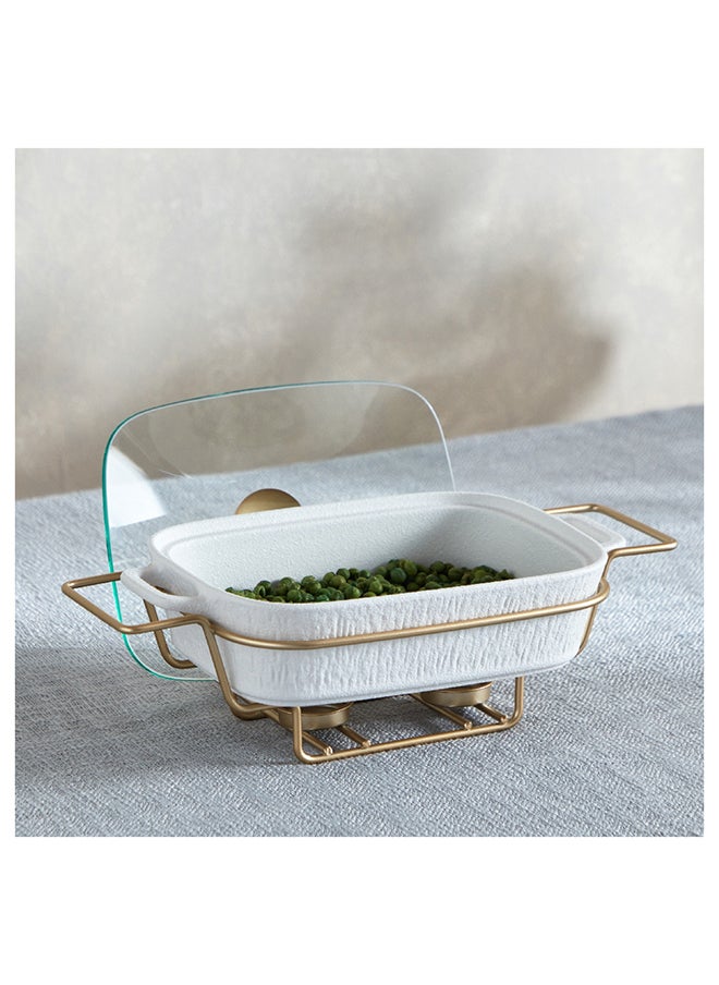 Home Box - Celtic Rectangular Casserole with Candle Stand 22.4x35.8x10.9 cm - Image 1