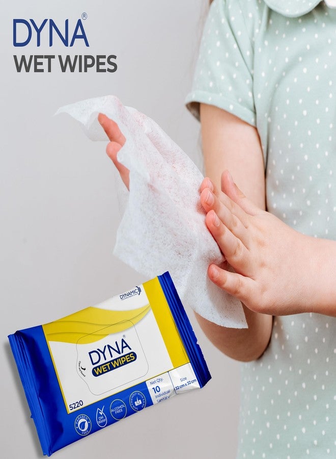 داينا مناديل داينا الصحية والمضادة للبكتيريا والخالية من الكحول والمبللة بزيت الزيتون - 10 مناديل في العبوة (عبوة من 10 × 5 = 50 منديل)... - Image 2