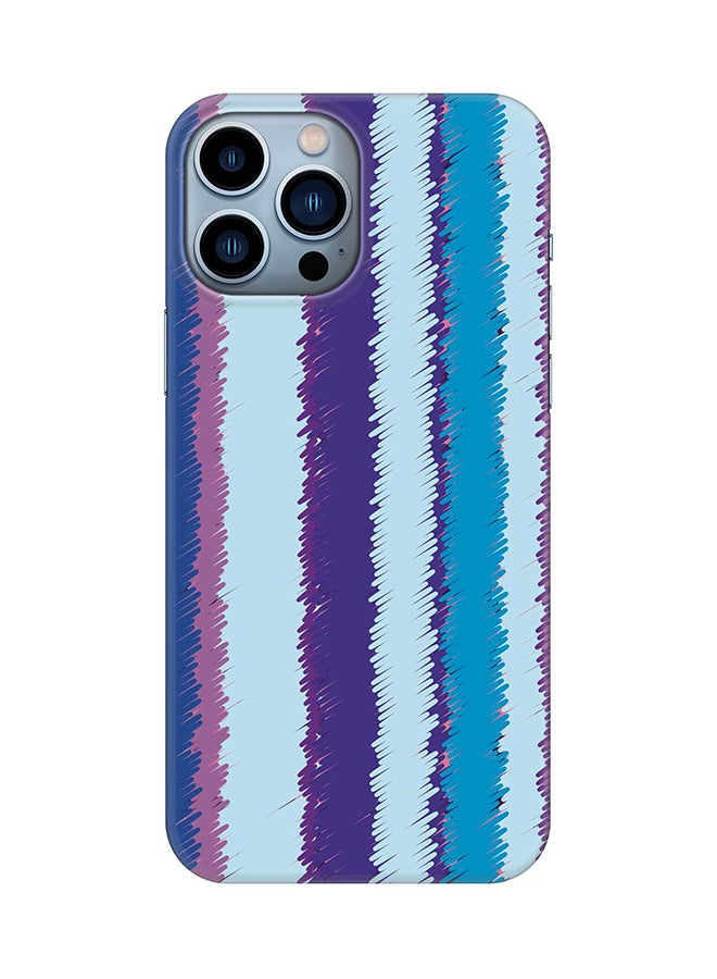 Stylizedd Case for iPhone 15 Pro Max Slim Snap Classic Series Mobile Cover Hard PC Shield Matte Finish Phone CasePrint - Lines Of Violet - Image 1