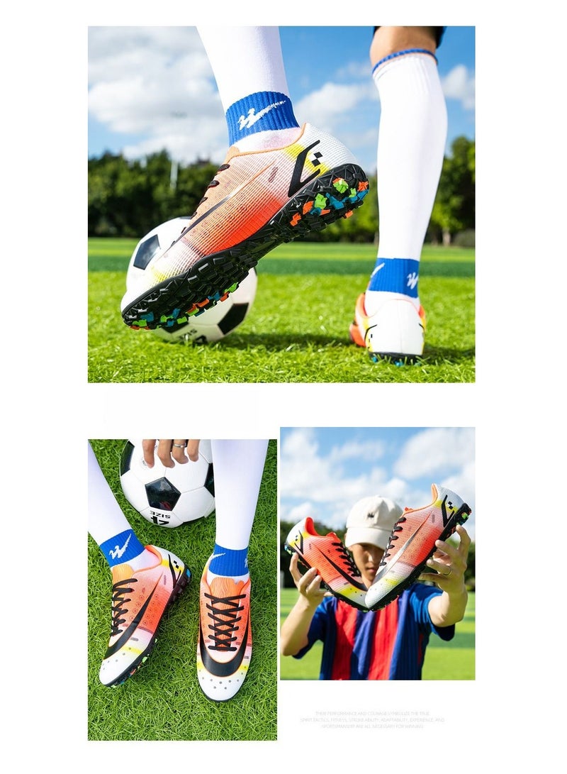 سكت شيكترو الأحذية الرياضية لكرة القدم للرجال يمكن استخدامها في الملاعب الصلبة والملاعب الداخلية احذية كرة القدم الاحترافية للشباب والصبيان والفتيات احذية كرة القدم للرجال والنساء  - Image 2