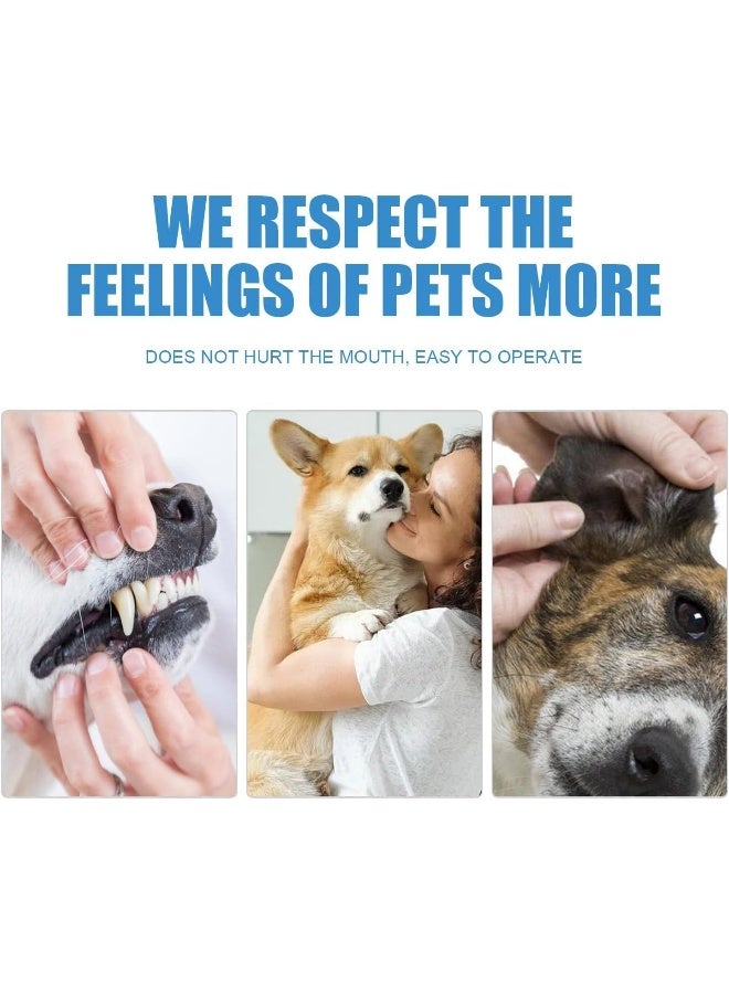 Mumoo Bear Pet Dental Finger Wipes, Oral Cleansing Teeth Care Finger Cots Wipes Pads for Dogs and Cats, Optimize Oral Health, Reduces Plaque, Freshen Breath - 60 Wipes - Image 4