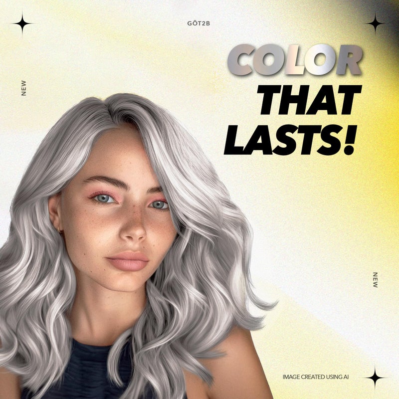 Got2b Metallics Permanent Hair Color, M71 Metallics Silver - Image 5