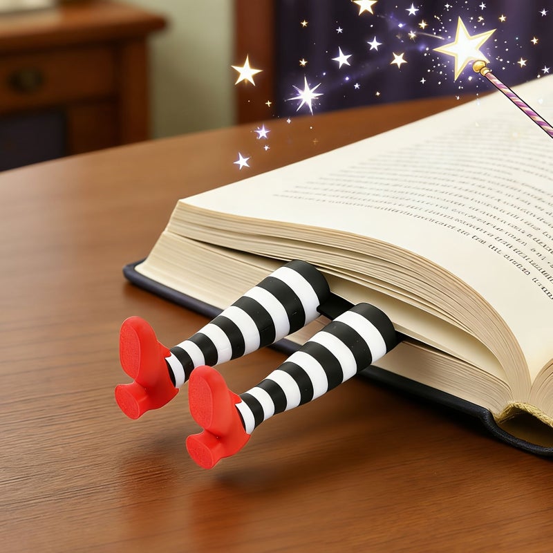 Multicolor Witch Leg High Heel Bookmark Cute Durable PLA Accessory for Readers Gift - Image 5