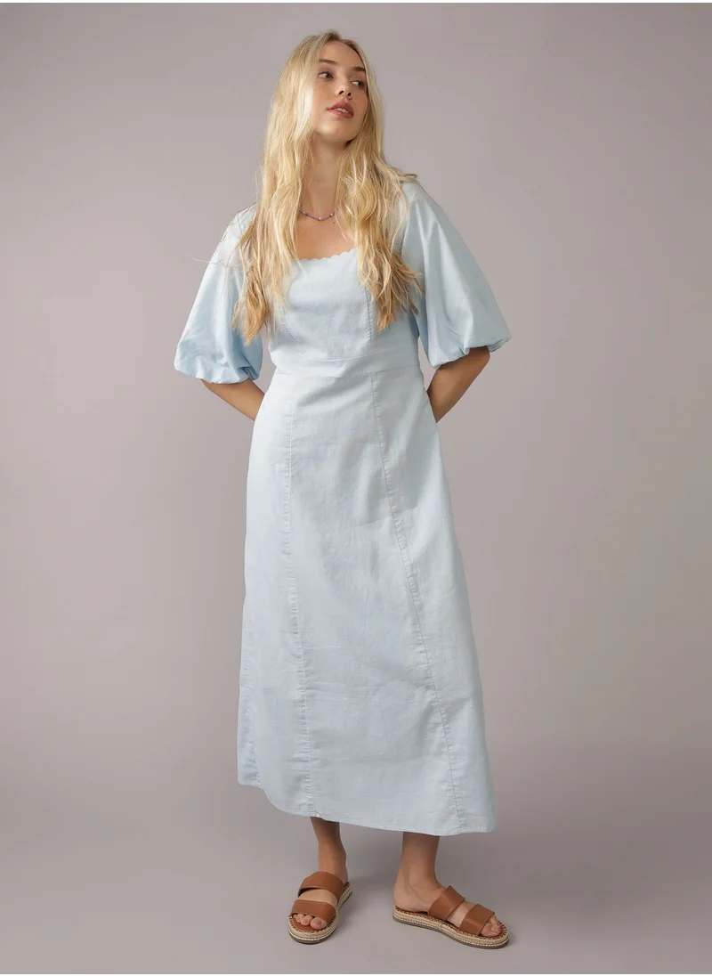 American Eagle Blue Midi Dress