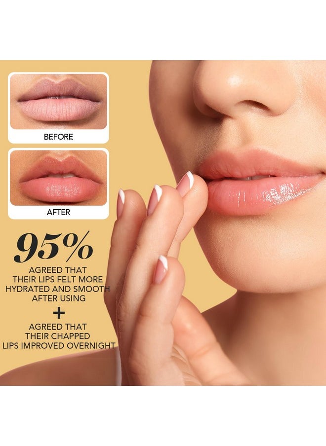 saturday skin Yuzu Vitamin C Lip Mask Overnight Lip Sleeping Mask Moisturizing For All Skin Types Softer & Smoother Pout Lip Balm Hydrating Infused With Vitamin B5 Nonsticky Vegan & Crueltyfree  - Image 4