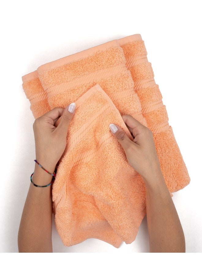 American Soft Linen American Soft Linen Premium, 100% Turkish Genuine Cotton Towel Set Luxury Hotel & Spa Quality for Maximum Softness & Absorbency (4-Piece Bath Towel Set, Malibu Peach)  - Image 5