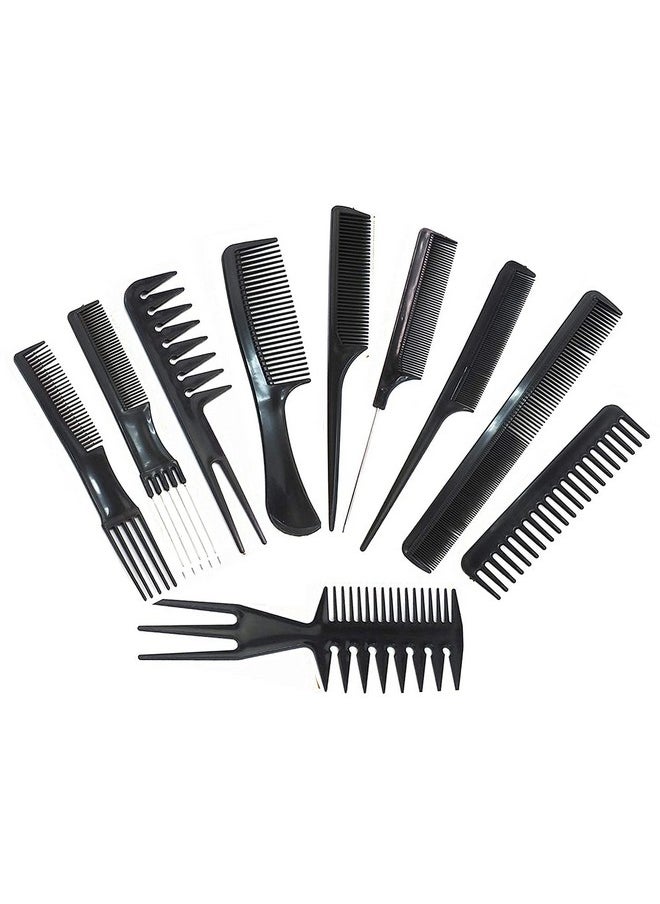 1st Choice Magic 10 Piece Professional Styling Comb Set, Black  - Image 1