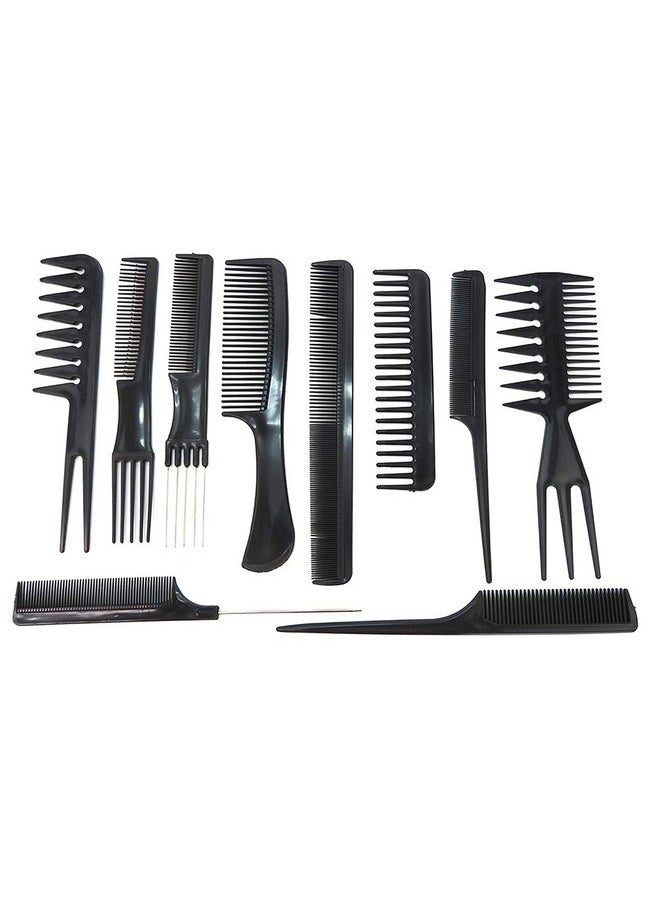 1st Choice Magic 10 Piece Professional Styling Comb Set, Black  - Image 3