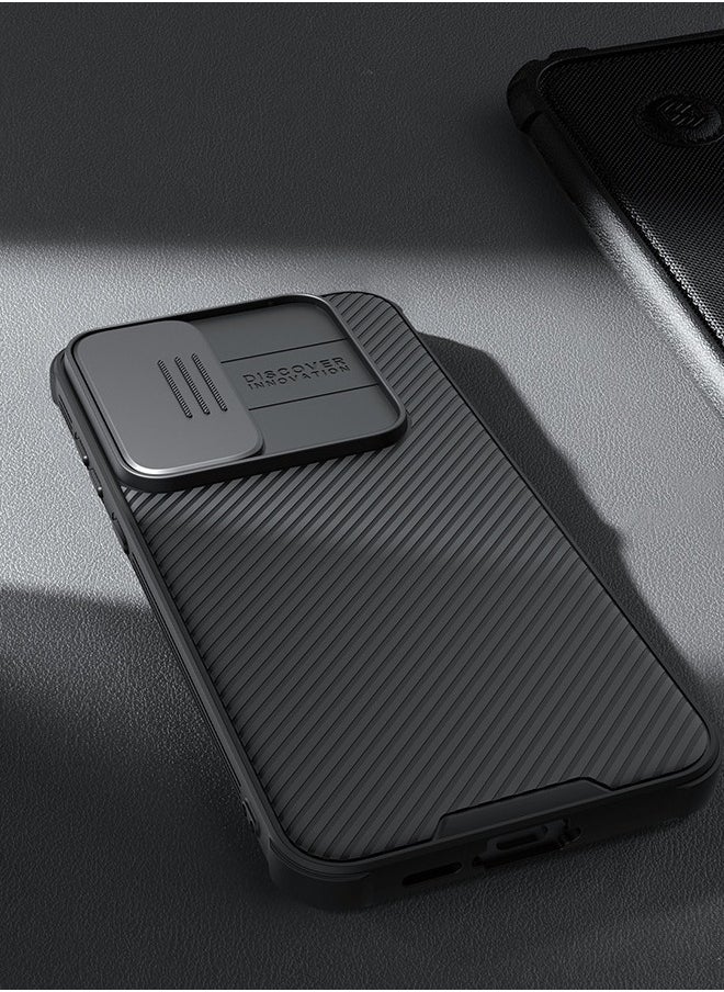 Nillkin - Samsung Galaxy A-55 Case, Slide Camera Case Design, 360° Full Body Coverage Shockproof Phone Back Cover, Anti-Fall Anti-Scratch Anti-fingerprint Protective Case for Samsung Galaxy A-55 5G, Black - Image 1