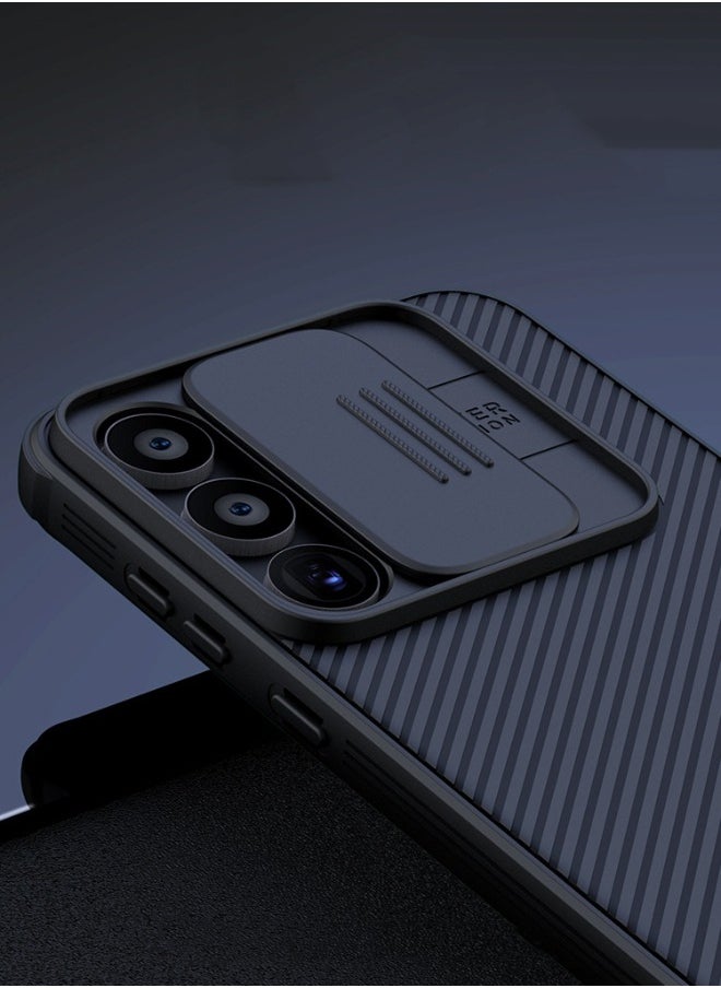 Nillkin - Samsung Galaxy A-55 Case, Slide Camera Case Design, 360° Full Body Coverage Shockproof Phone Back Cover, Anti-Fall Anti-Scratch Anti-fingerprint Protective Case for Samsung Galaxy A-55 5G, Black - Image 1