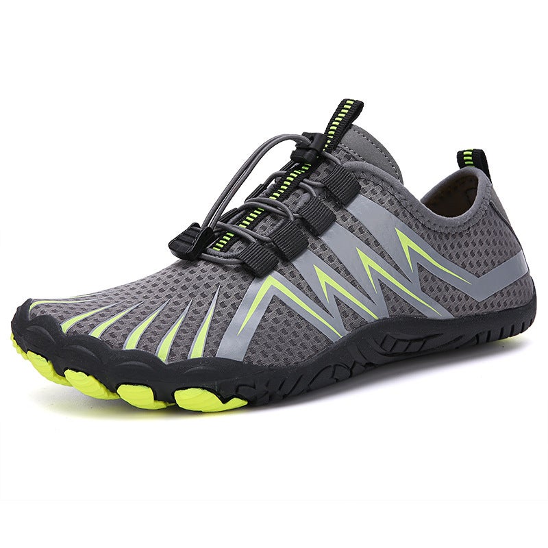 Cross-border Outdoor Hiking Shoes Mens and Womens Five-finger Barefoot Shoes Beach Shoes Wading Shoes Non-slip Tracing Shoes Hiking Shoes A35 gray