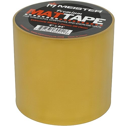 Meister Premium Mat Tape for Wrestling, Grappling and Exercise Mats - Clear - 4" x 84ft - 1 Roll - Image 1