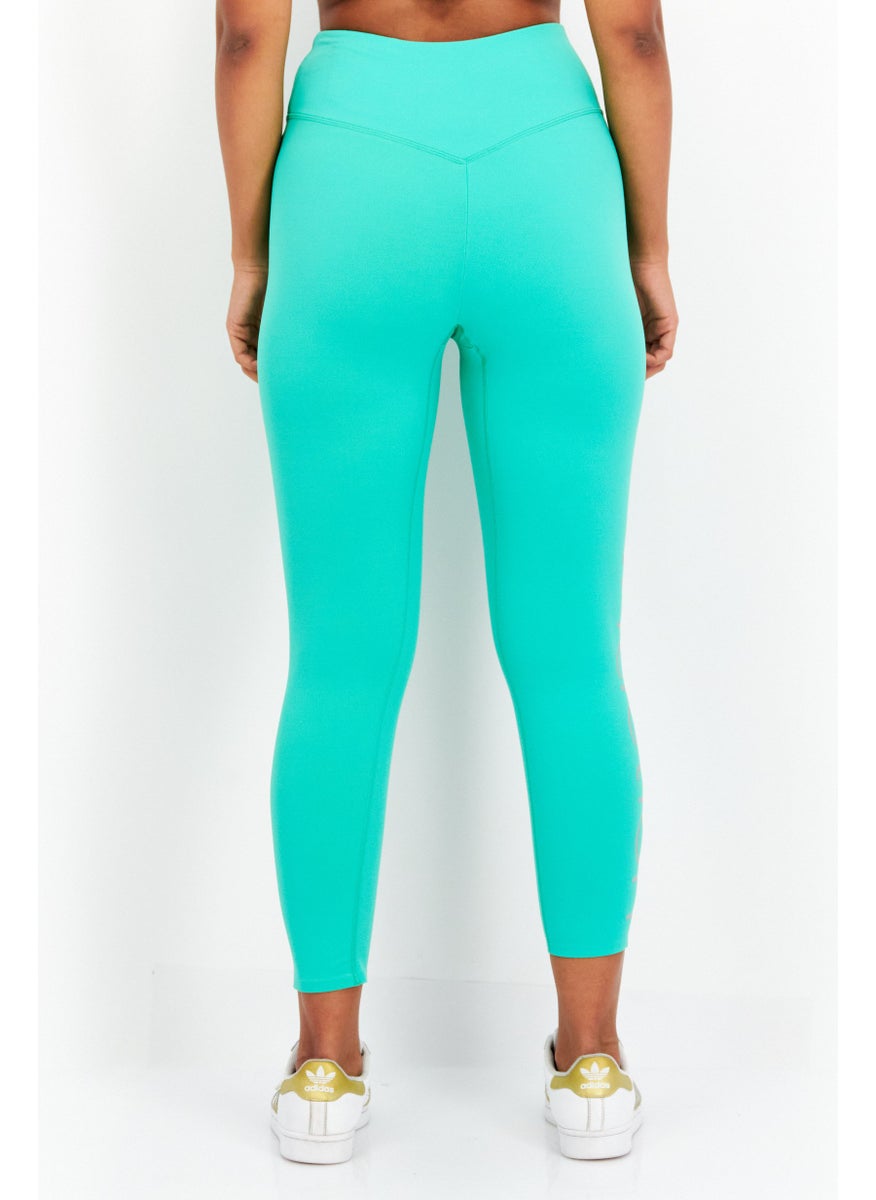 TRIUMPH Women 3/4th Plain Leggings, Green  - Image 2
