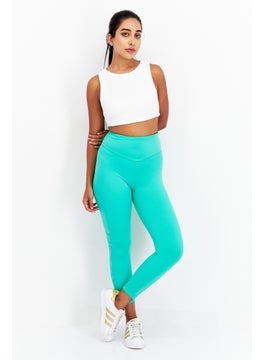 TRIUMPH Women 3/4th Plain Leggings, Green  - Image 3