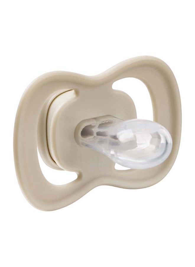 b.box - Designer Pacifier Silicone Size 1, 0 - 6 M, 2 Pieces, Blush/Latte - Image 1