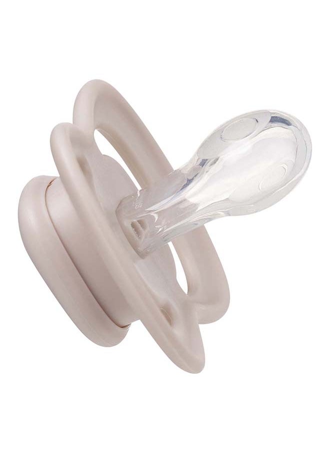b.box - Designer Pacifier Silicone Size 1, 0 - 6 M, 2 Pieces, Blush/Latte - Image 1