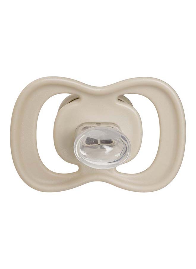b.box - Designer Pacifier Silicone Size 1, 0 - 6 M, 2 Pieces, Blush/Latte - Image 1