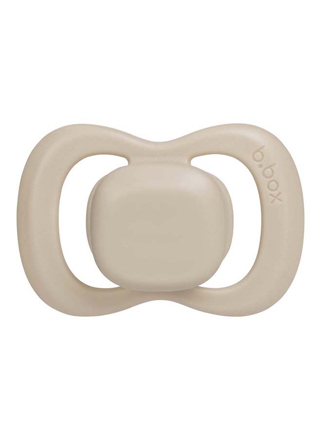 b.box - Designer Pacifier Silicone Size 1, 0 - 6 M, 2 Pieces, Blush/Latte - Image 1