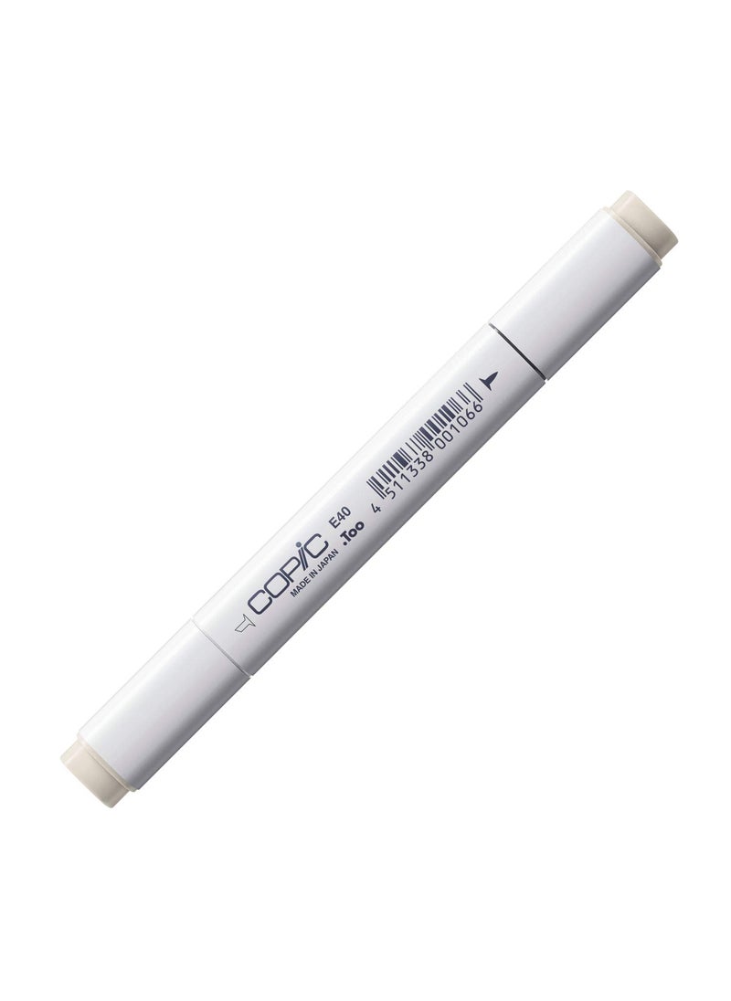 COPIC Copic Marker with Replaceable Nib, E40-Copic, Brick White  - Image 1