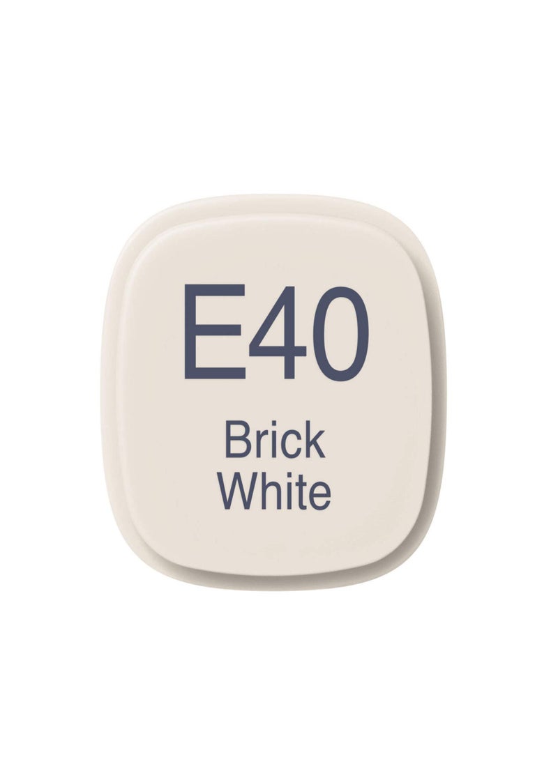 COPIC Copic Marker with Replaceable Nib, E40-Copic, Brick White  - Image 2