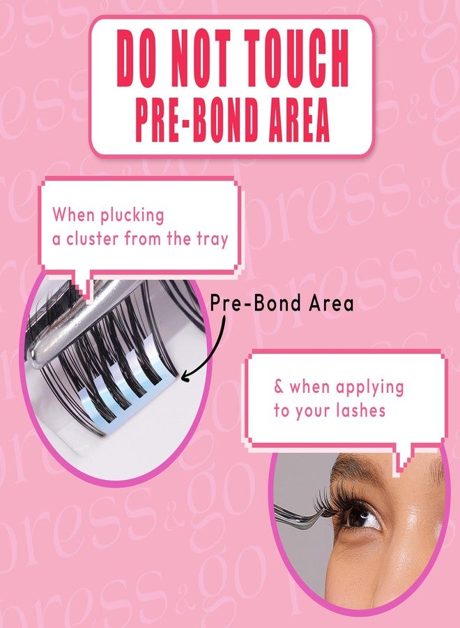 i.Envy i-ENVY Press&Go Self-Adhesive Eyelashes, No Glue Needed False Eyelash Clusters, Easy Application 1 Step Press-On Lashes, No Damage or Residue (Special Day Curly) - Image 3