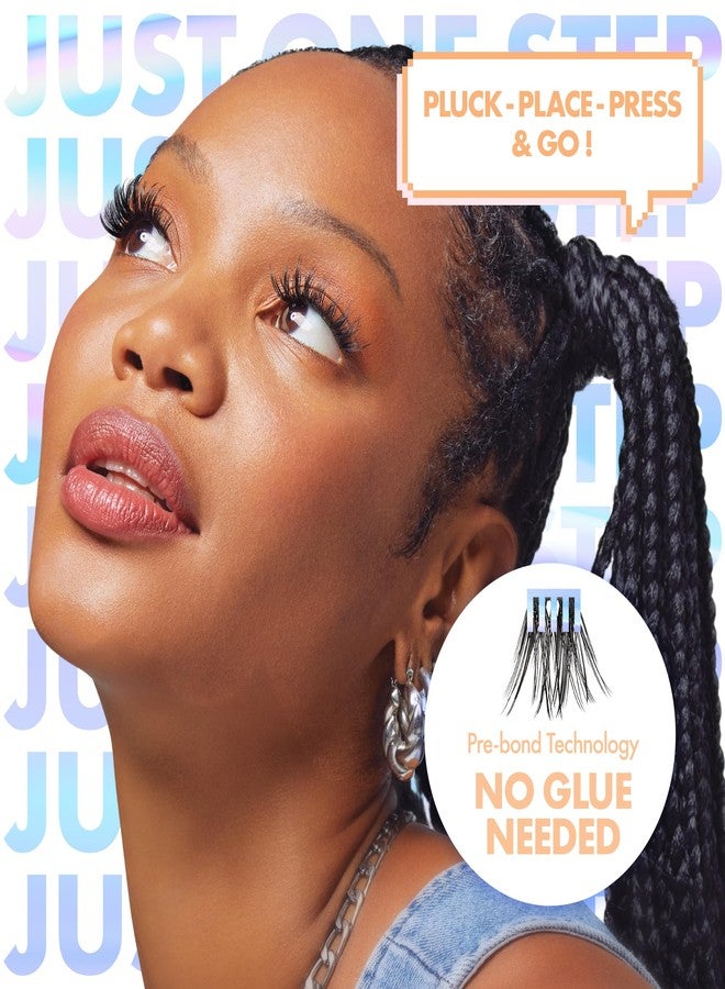 i.Envy i-ENVY Press&Go Self-Adhesive Eyelashes, No Glue Needed False Eyelash Clusters, Easy Application 1 Step Press-On Lashes, No Damage or Residue (Special Day Curly) - Image 5