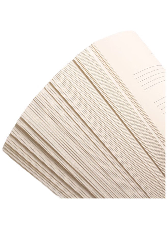 Xybp Staff Paper Notebook, Professional Children'S Wide-Spaced Sheet Music, A4 Size, For Beginners, Piano Practice Notebook, Loose-Leaf, Thickened, Blank, Large Spacing, Piano Coil Notebook, Elementary School (Black, 4Mm) - Image 2
