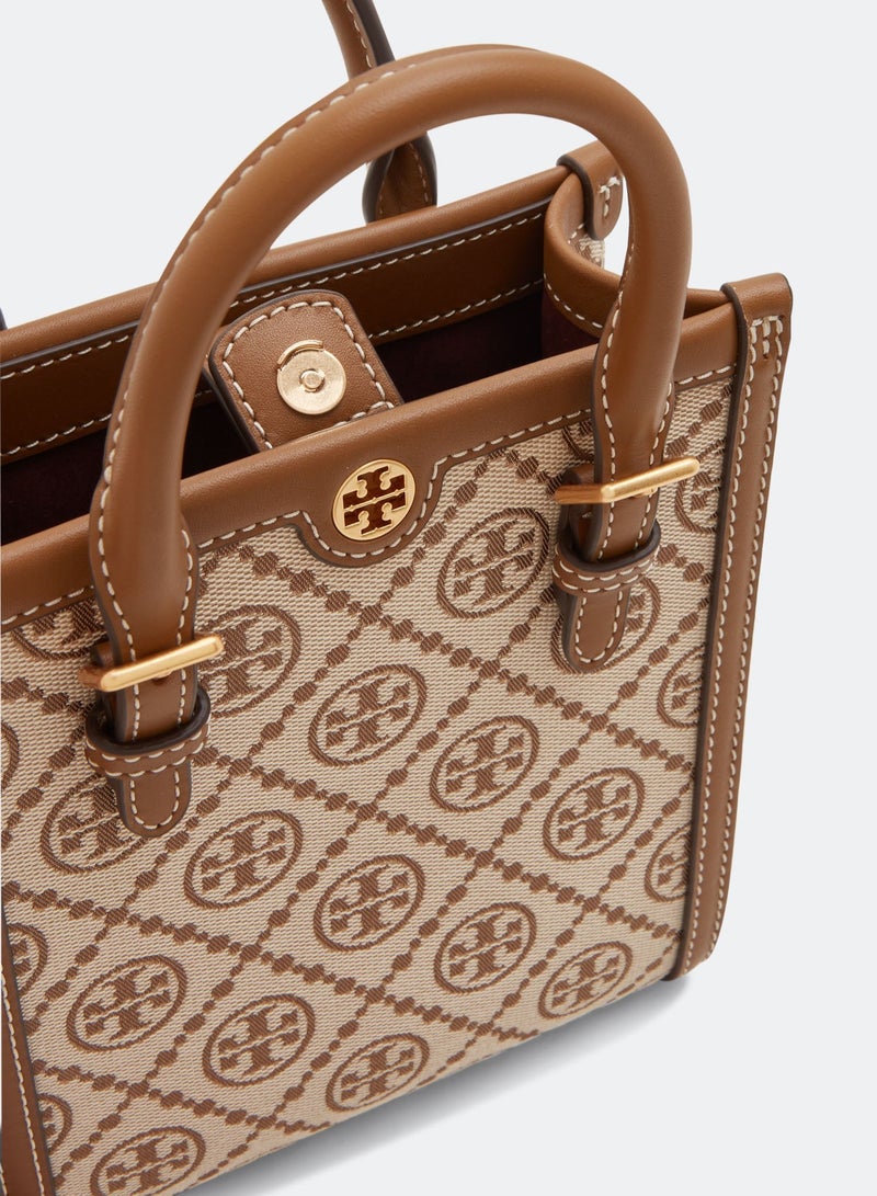 Burch Tory  Mini T Monogram Tote - Image 4