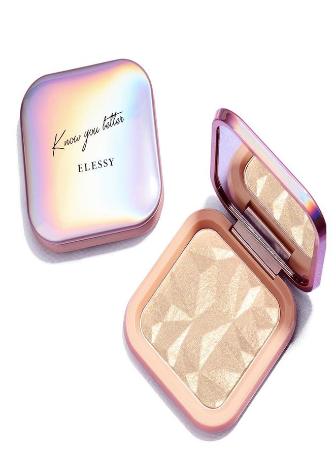ELLESY ELESSY Highlighter Makeup Palette Face Highlighter Palette Long Lasting Face illuminator Makeup Palette Shimmer Highlighter Powder Suit All Skin Tones-TWILIGHT GLOW - Image 1