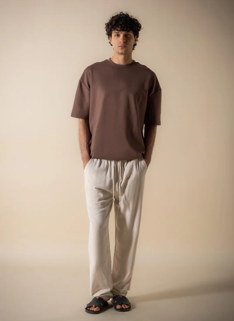 SHAPES COMFORT LINEN BLEND TROUSERS
