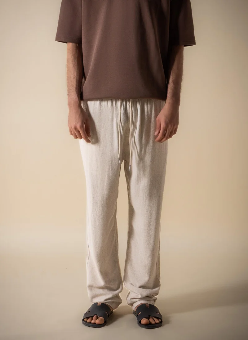 SHAPES COMFORT LINEN BLEND TROUSERS