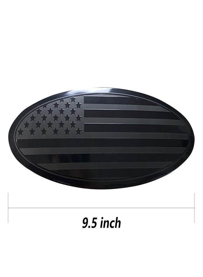 Yukauto 9.5 Inch Front Grille American Flag Overlay Emblem Compatible with Ford, Rear Tailgate Black Flag Emblem Badge Compatible with Ford F150 2015-2021 - Image 4