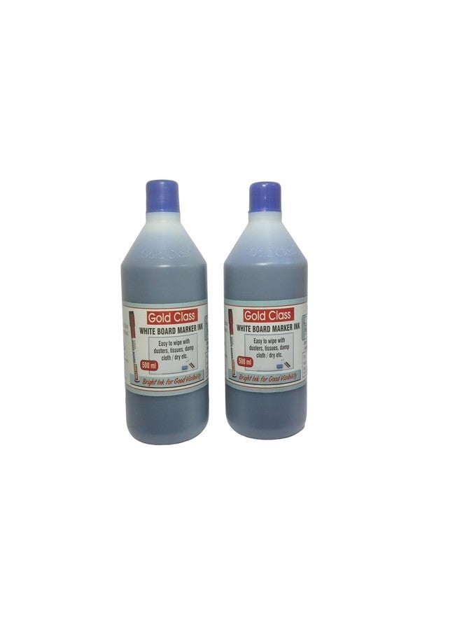 Gold Class White Board Marker Ink (500 ML) (Pack of 2, Blue) - Image 2
