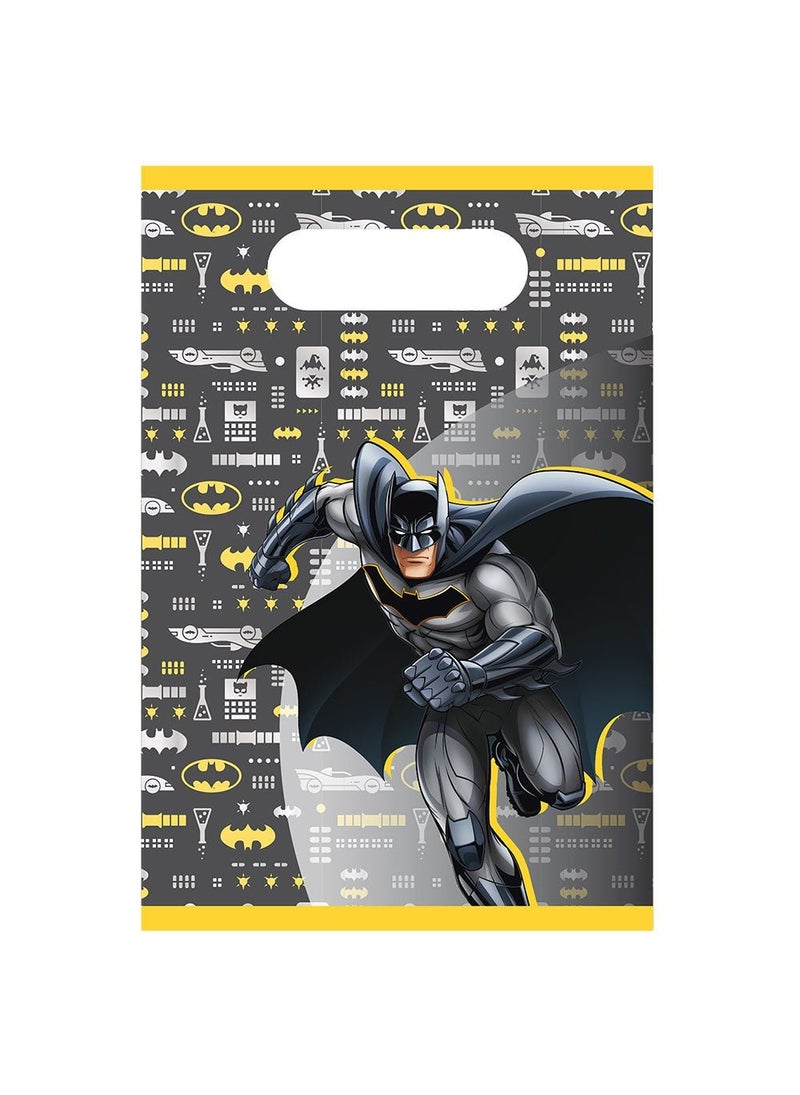 أكياس هدايا باتمان الورقية السوداء مقاس 21 سم، عبوة من 8 قطع