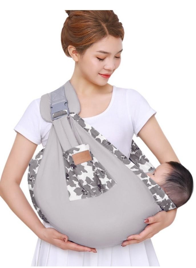 MIXDE Adjustable Soft Breathable All In 1 Newborn Cotton Sling  Baby Carrier, Breastfeeding Cover with Sturdy Loop  - Image 3