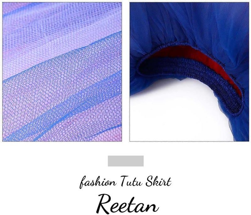 REETAN Tutu Skirt Ballet 6 Layered Tulle Short Tutus for Women - Image 4