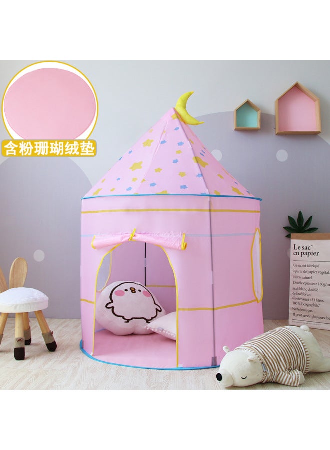 MEIBEI Pei Children's Tent Baby Play House Indoor Princess Toy House Castle Yurt Children's Toy Tent - Image 1
