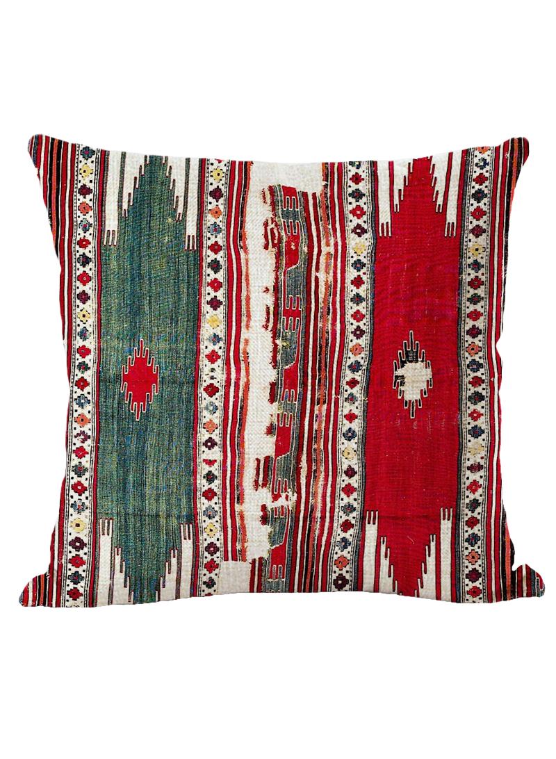 4 قطعة البوهيمي وسادة القضية الوطنية الكتان القضية متعددة الألوان 45x45cm بدون وسادة - Image 2