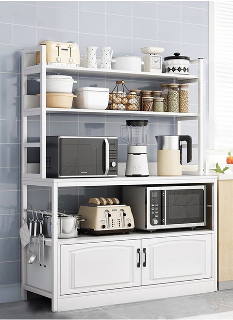 Multipurpose Storage Cabinet Coffee Corner Kitchen Sideboard Coffee Bar Rack White 100 * 40 * 158cm Engineered Wood