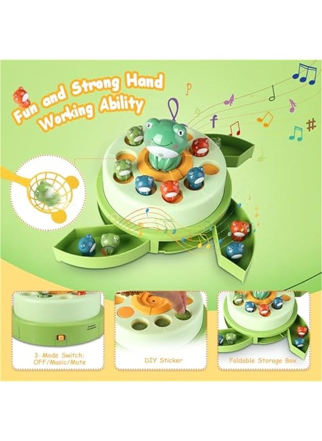 Frog Pop Up Board Game,Duck Game Bounce and Catch,Bounce and Catch Duck Game,Duck Bounce and Catch Game,Parent-Child Interactive Tabletop Family Games Bounce Party Game Educational Toys for 5-7 Kids